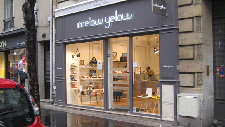mellow yellow boulogne apres travaux opv amenagement renovation boutique commerce